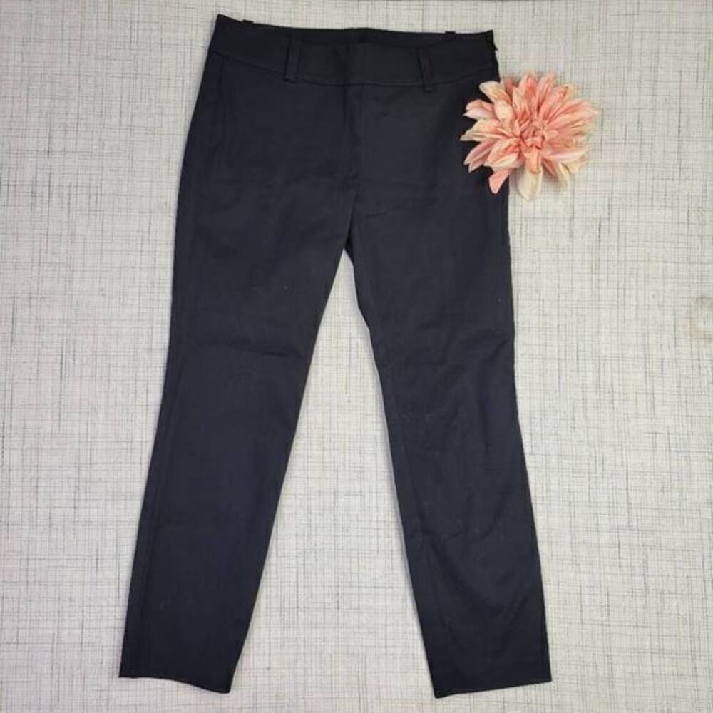 5/$25‎ Ann Taylor Chelsea Crop Side Zip Black Pants Size 0 Petite